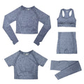 Conjunto Feminino Fitness Yoga - 5 peças - Feminiky