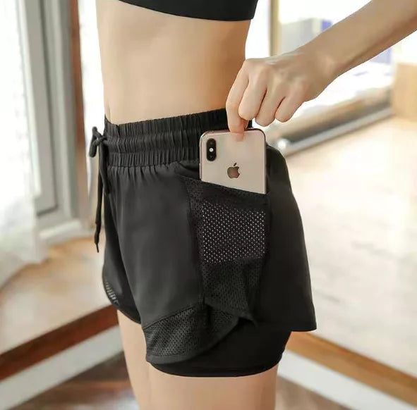 Shorts Esportivos com Bolsos - Feminiky